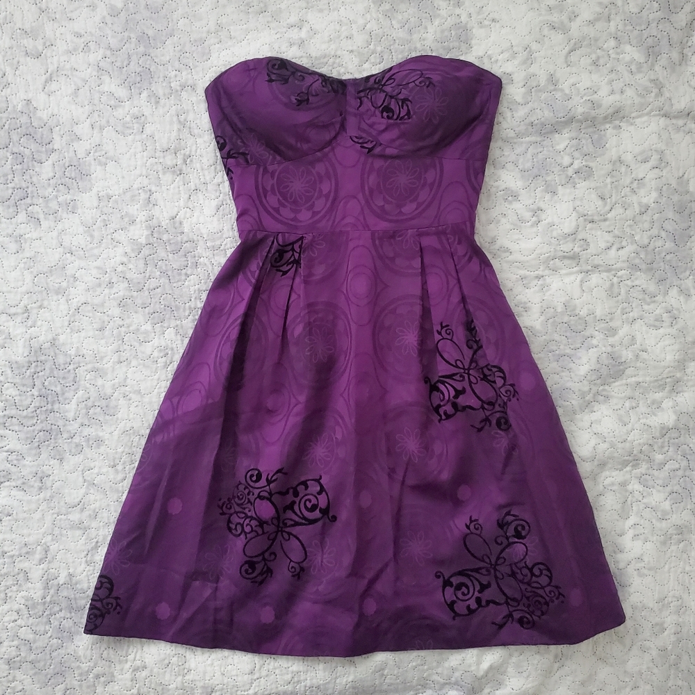 Purple Gothic Regal Cocktail Dress by Guess